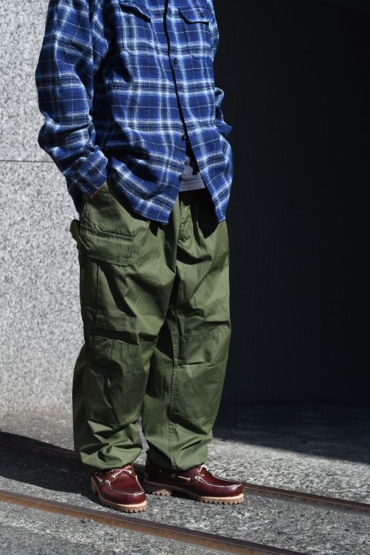 REMAKE 80'S DEADSTOCK POPLIN TROUSERS