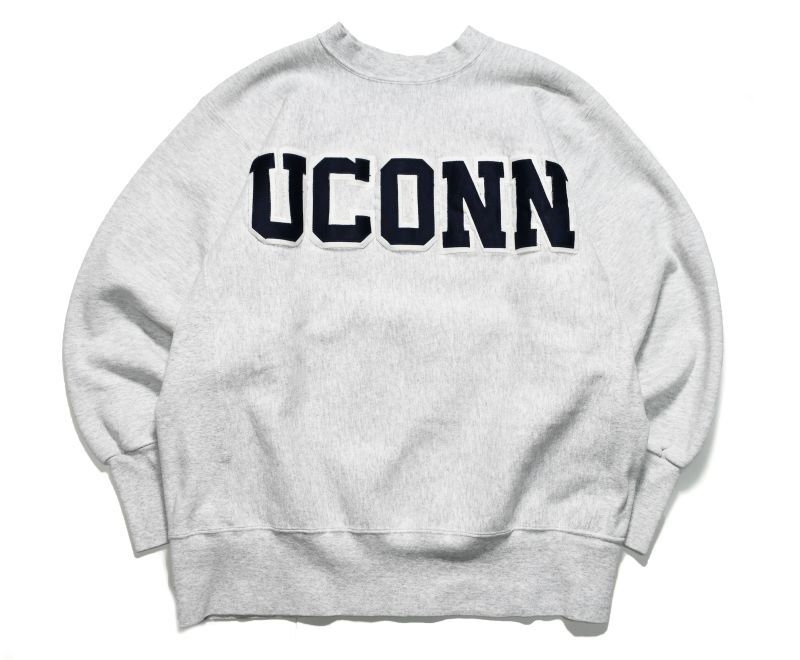 画像1: Used College Sweat Shirt ”Uconn" made in USA 両面 (1)