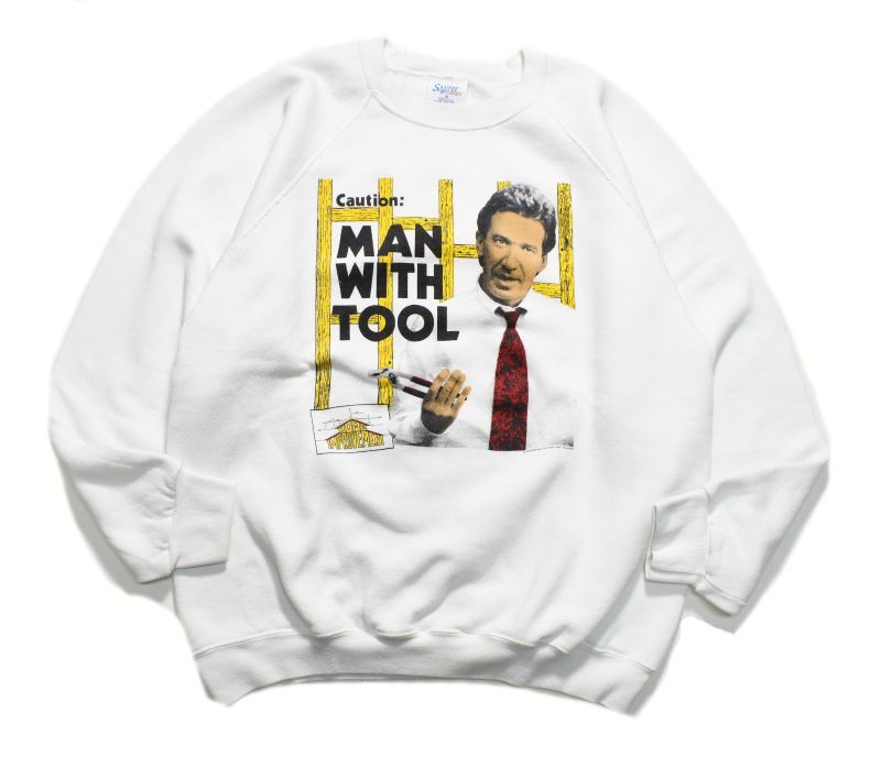 画像1: Used Sweat Shirt "Man With Tool" made in USA (1)