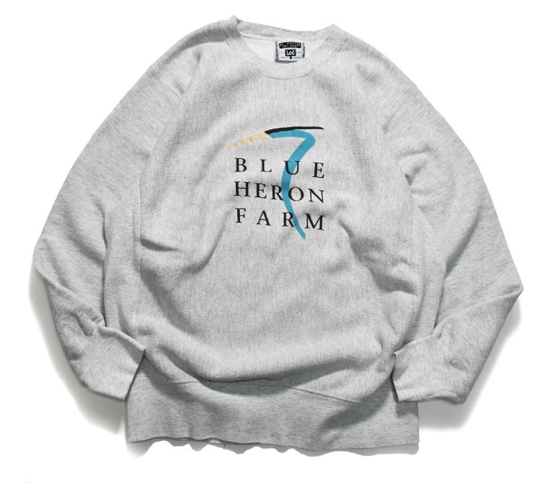 画像1: Used Sweat Shirt "Blue Heron Farm" made in USA (1)