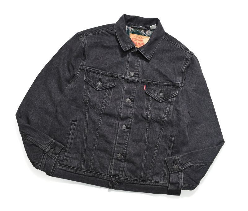 画像1: Levi's Denim Trucker Jacket Vintage Fit Black リーバイス (1)