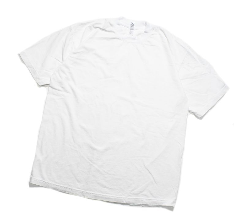 Los Angeles Apparel Garment Dye 6.5oz S/S Tee White ロサンゼルス アパレル