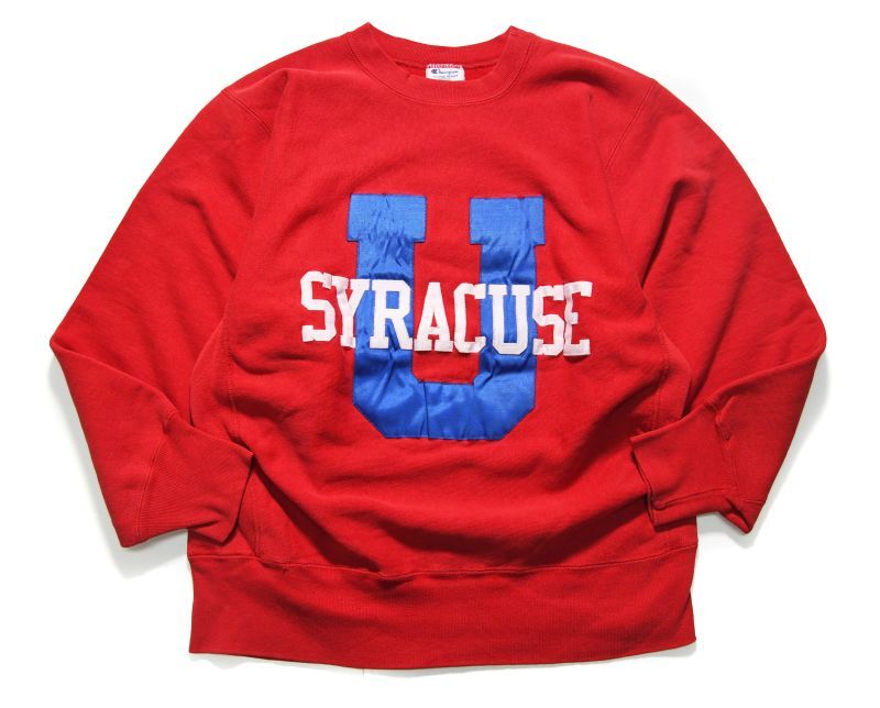 画像1: Used Champion Reverse Weave Sweat Shirt "Syracuse University" made in USA  チャンピオン リバースウィーブ (1)