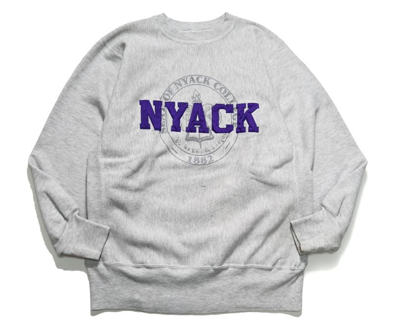 画像1: Used Champion Reverse Weave Sweat Shirt "NYACK" チャンピオン リバースウィーブ (1)