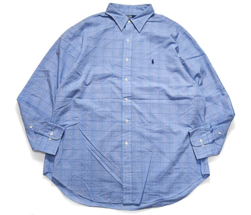 画像1: Used Ralph Lauren Plaid Pattern L/S Shirt "Andrew" ラルフローレン (1)