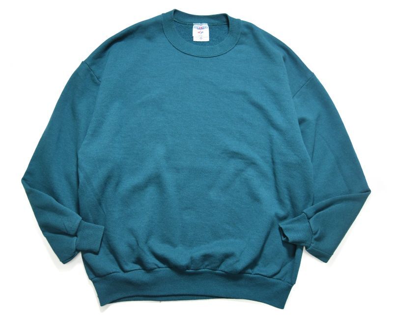 画像1: Used Jerzees Blank Sweat Shirt Blue made in USA  (1)