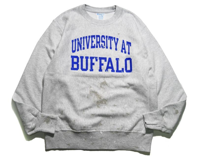 画像1: Used Champion Reverse Weave Boro Sweat Shirt "University at Buffalo" (1)