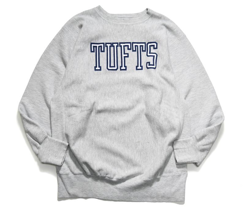 画像1: Used Champion Reverse Weave Sweat Shirt "Tufts" made in USA  チャンピオン (1)