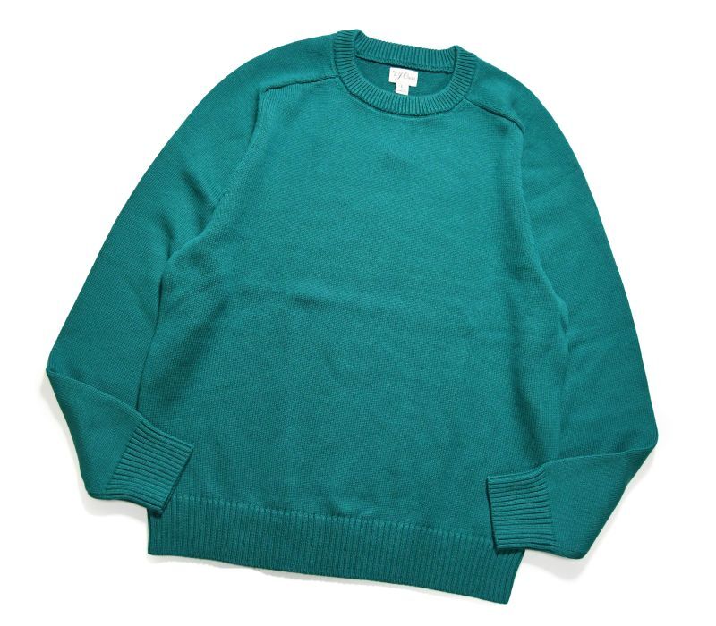 画像1: 【SALE】J.Crew Heritage Cotton Crewneck Sweater Jade (1)