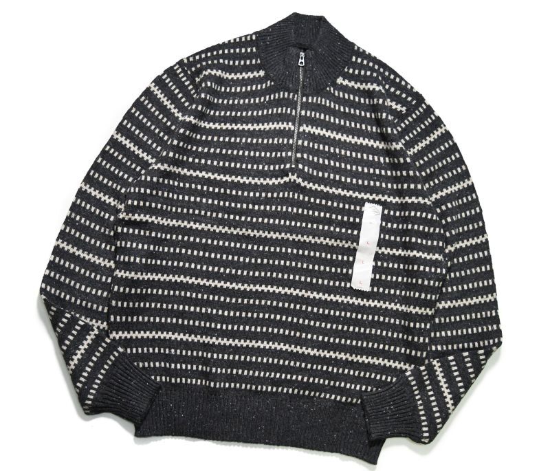 画像1: 【SALE】St John's Bay Cotton Quarter Zip Knit Sweater (1)