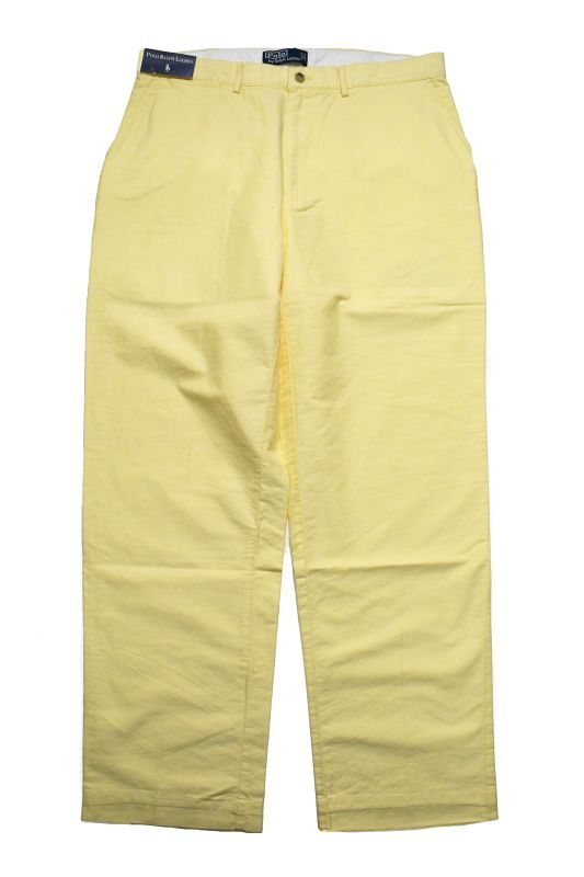 画像1: Deadstock Polo Ralph Lauren Chino Trouser Yellow ラルフローレン (1)