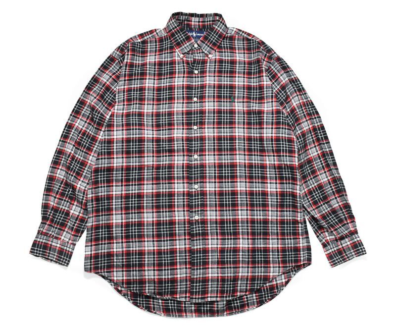 Used Ralph Lauren Plaid Pattern L/S Shirt 
