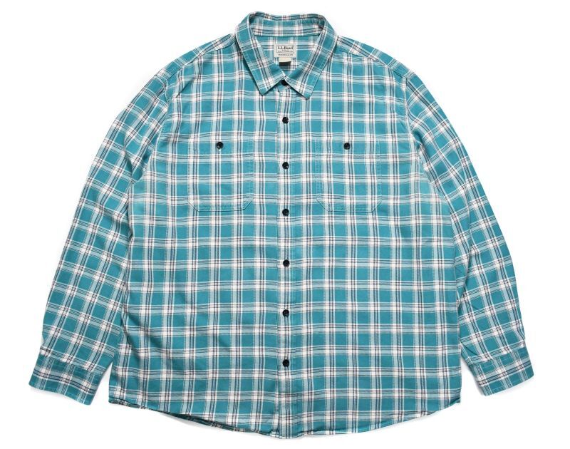 Used L.L.Bean Plaid Pattern Flannel Shirt