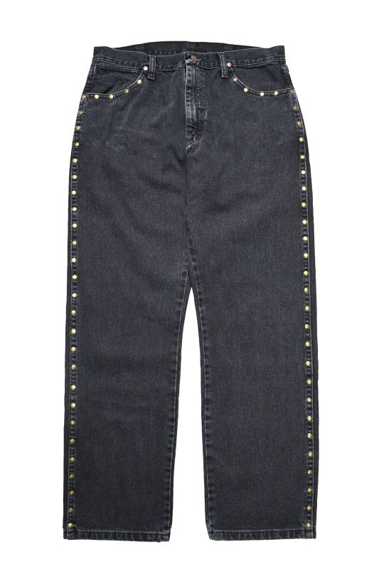 Wrangler 13MWZ Original Cowboy Cut Studded Jeans Sulfur Black ラングラー