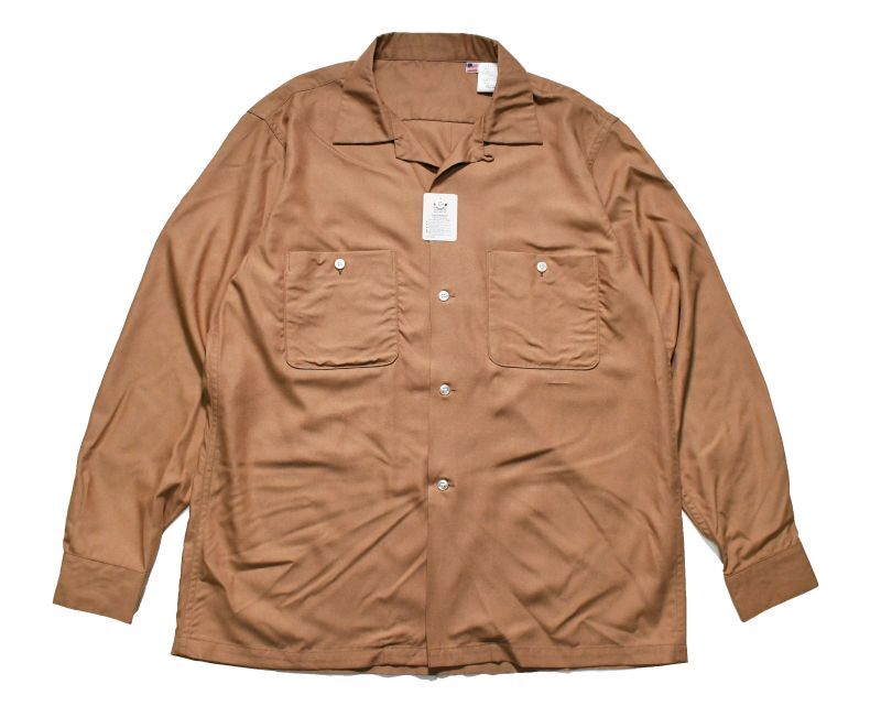 A.R.P. GABANARO™ Collection Rayon Loop Collar Shirt Sand