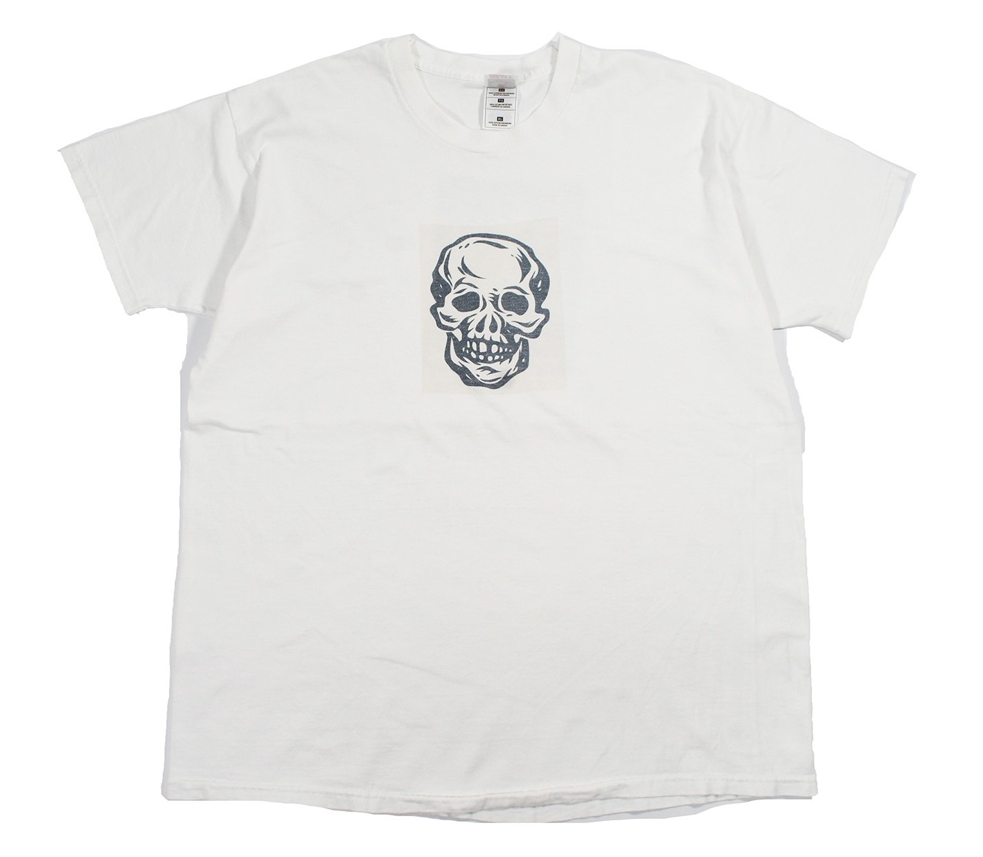 Used Skull Print Tee