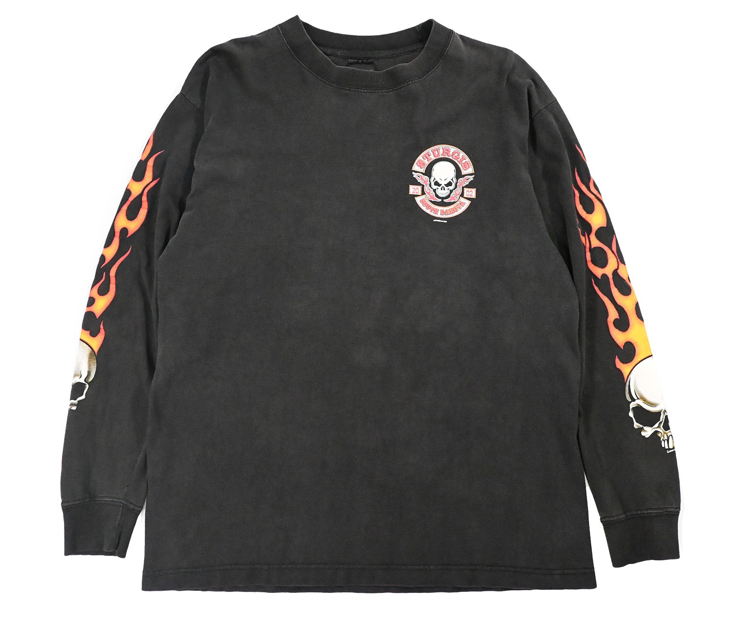Used Skull Print L/S Tee