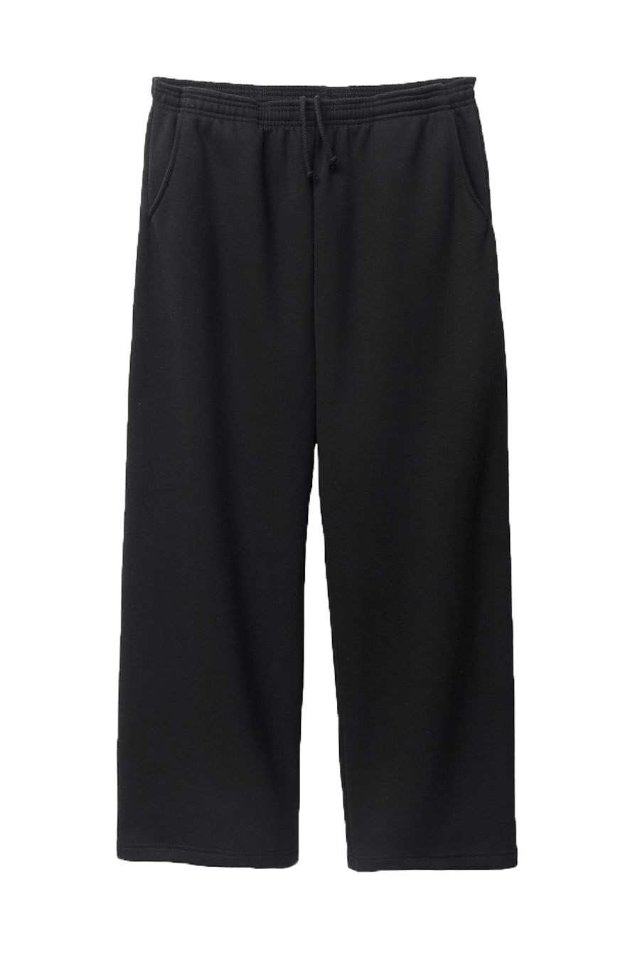 Los Angeles 10oz Mid-Weight Wide Open Bottom Sweat Pants Black ロサンゼルス アパレル