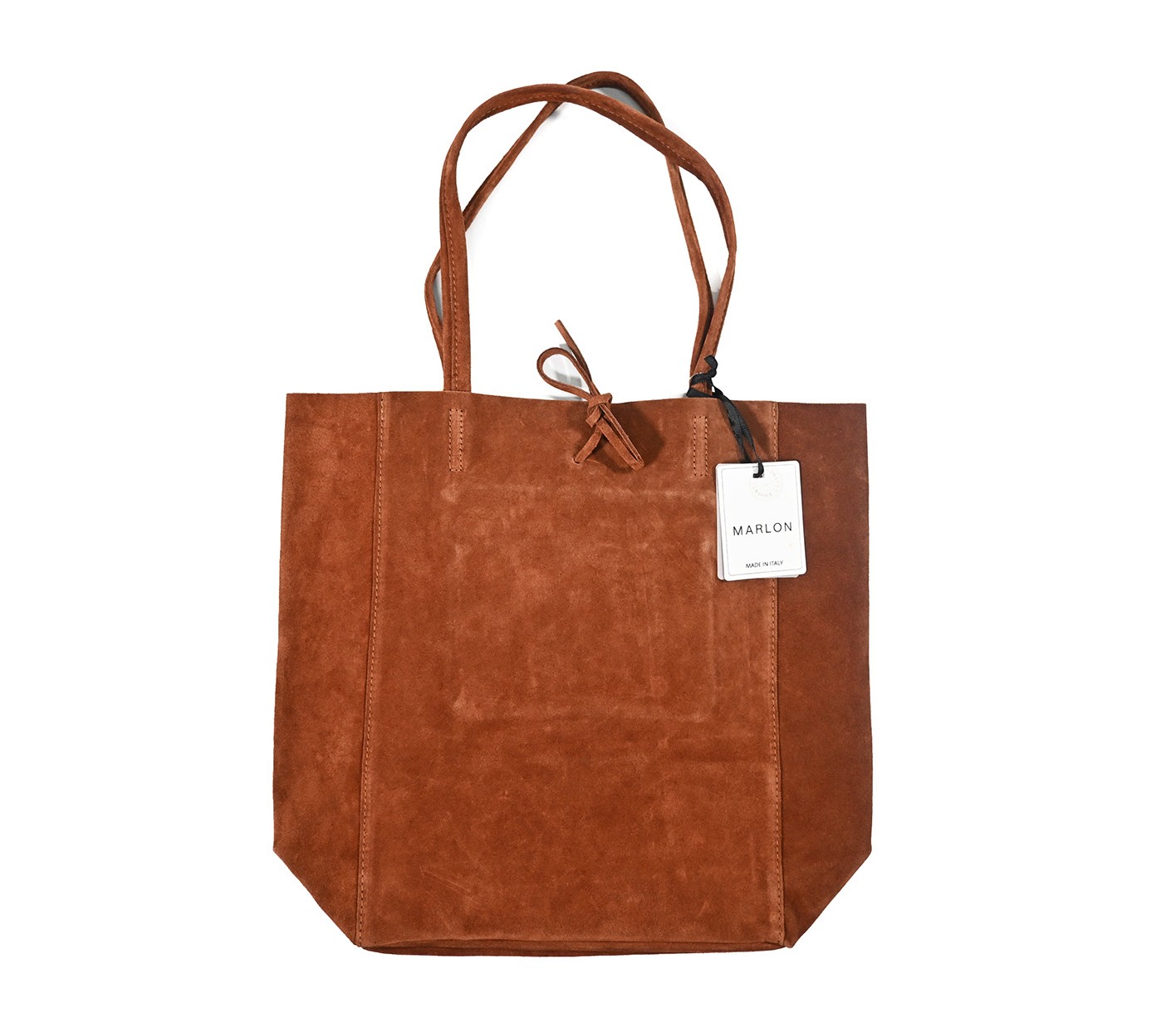 MARLON FIRENZE Shopper Big/ Suede Tote Bag Cuoio